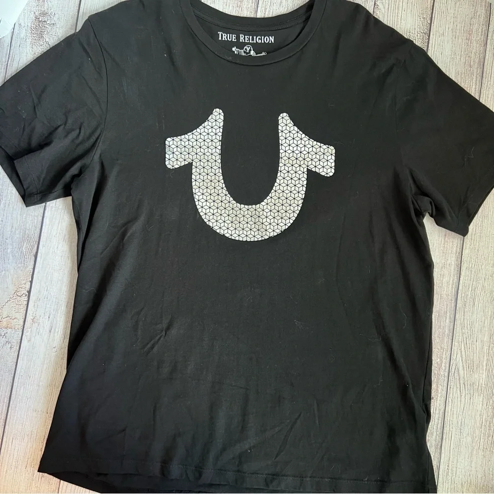 True Religion Black Signature Shirt XL